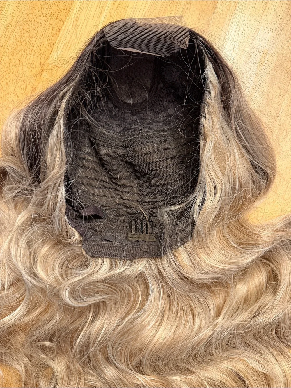 Long Wavy Hairpiece - Natural Ash Blonde